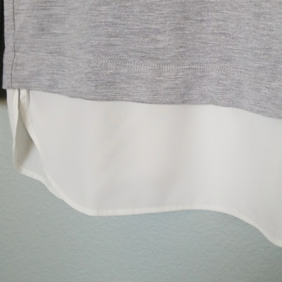 J. Crew mercantile long sleeve faux layered top XXS - Picture 5 of 7